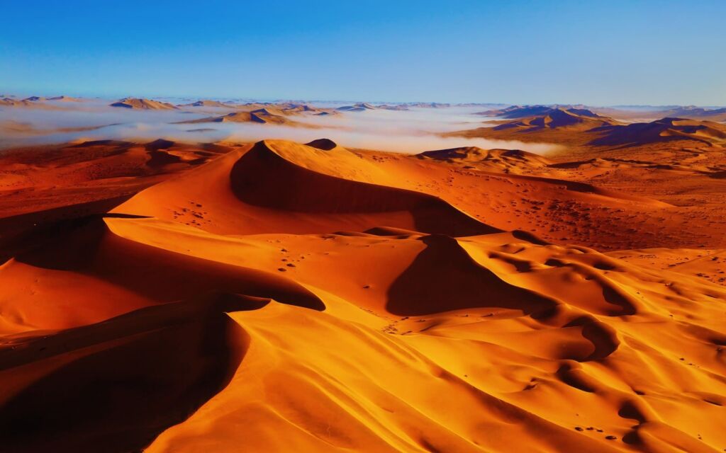 Dunes de sable dans un paysage désertique propice au calme intérieur