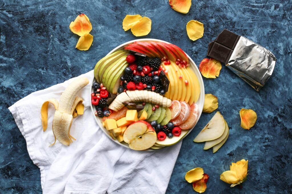 nutrition assiette de fruits